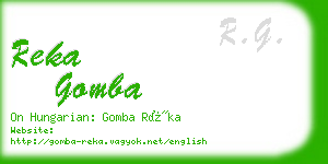 reka gomba business card